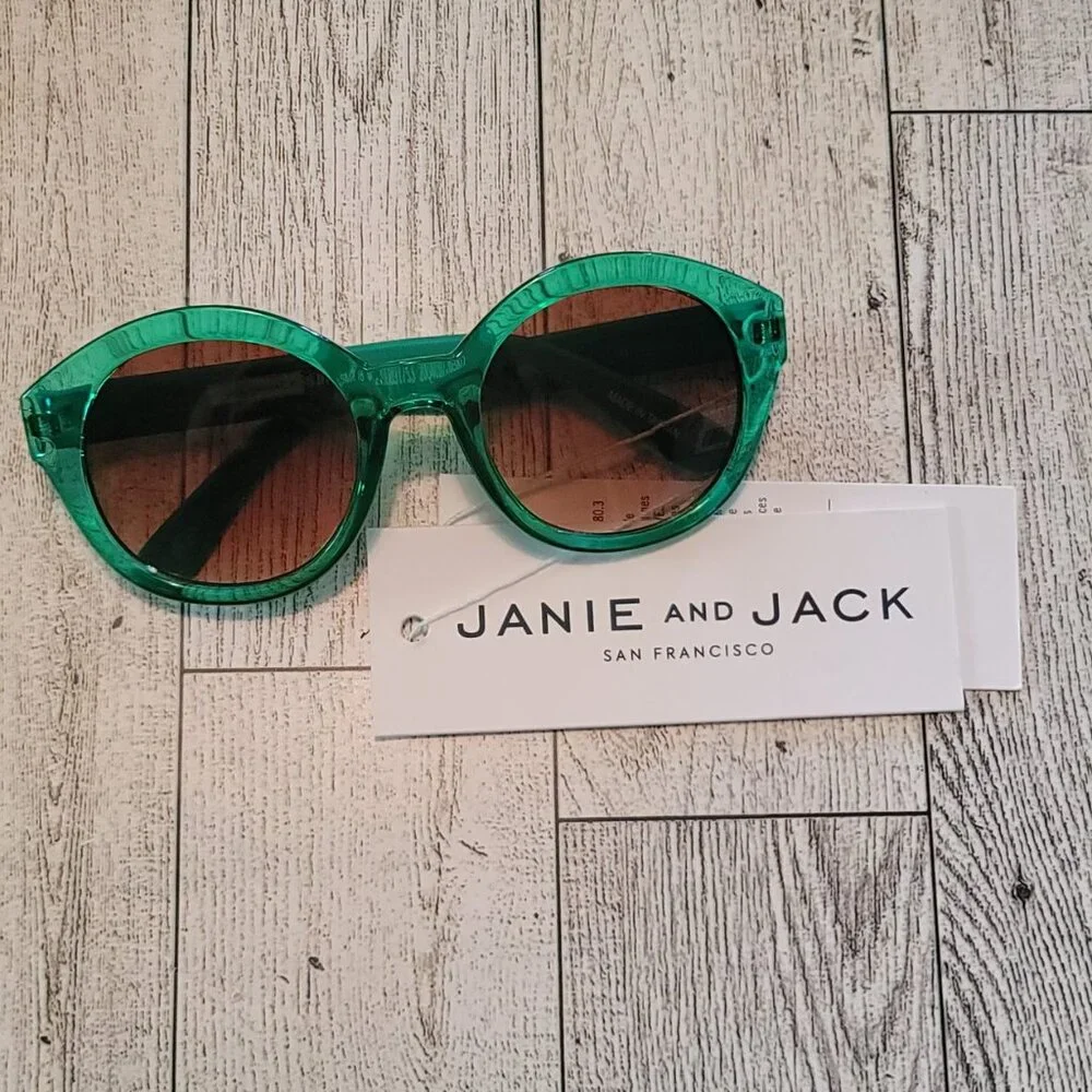Janie and Jack Kids Green Sunglasses